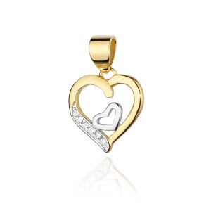 Zawieszka Z0024 z diamentami żółte złoto