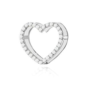 Zawieszka Z0027 z diamentami białe złoto
