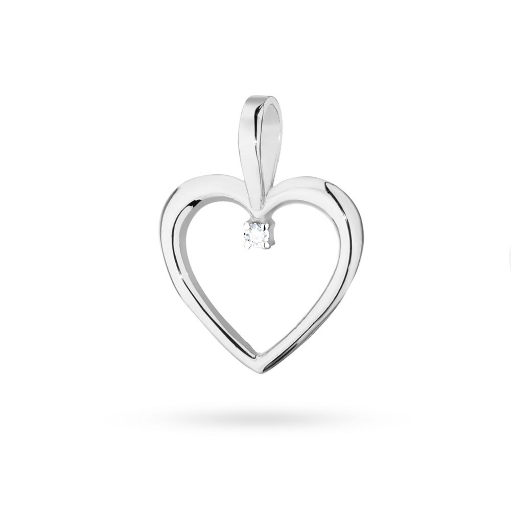 Zawieszka Z0028 Diament 0,005ct białe złoto