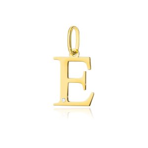 Zawieszka Z0069 Diament 0,005ct - litera E - żółte złoto