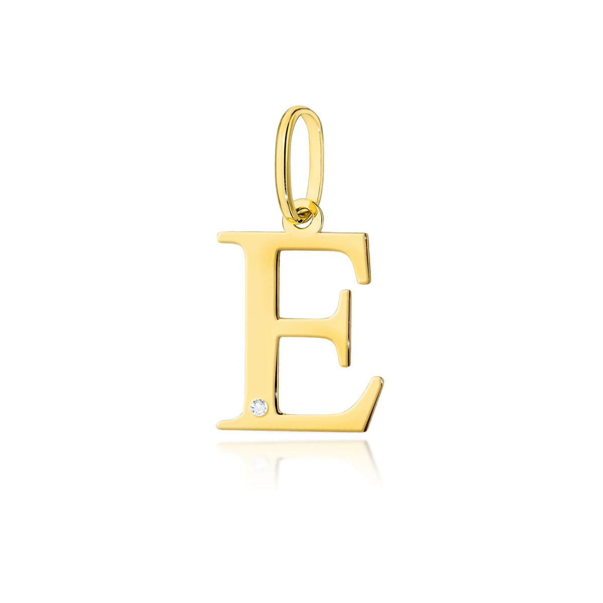 Zawieszka Z0069 Diament 0,005ct - litera E - żółte złoto