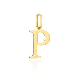 Zawieszka Z0069 Diament 0,005ct - litera P - żółte złoto