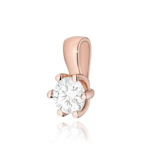 Zawieszka Z0222 Diament 0,30ct różowe złoto