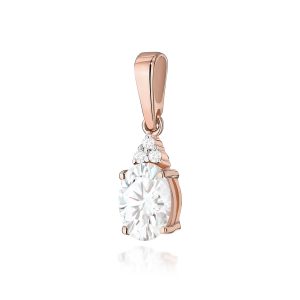 Zawieszka Z0308 Diament Laboratoryjny 0,70ct różowe złoto