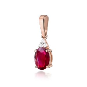 Zawieszka Z0308 Rubin 1,00ct różowe złoto
