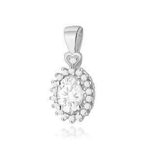 Zawieszka Z0312 Diament Laboratoryjny 0,40ct białe złoto