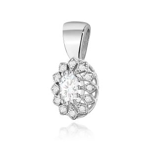 Zawieszka Z0354 Diament Laboratoryjny 0,40ct białe złoto