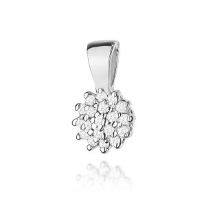 Zawieszka Z0401 z diamentami białe złoto