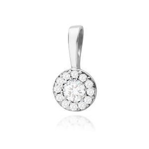 Zawieszka Z0443 Diament Laboratoryjny 0,12ct białe złoto