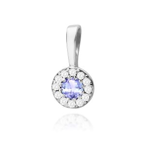 Zawieszka Z0443 Tanzanit 0,15ct białe złoto