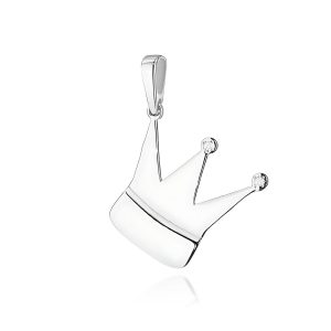 Zawieszka Z0502 z diamentami białe złoto