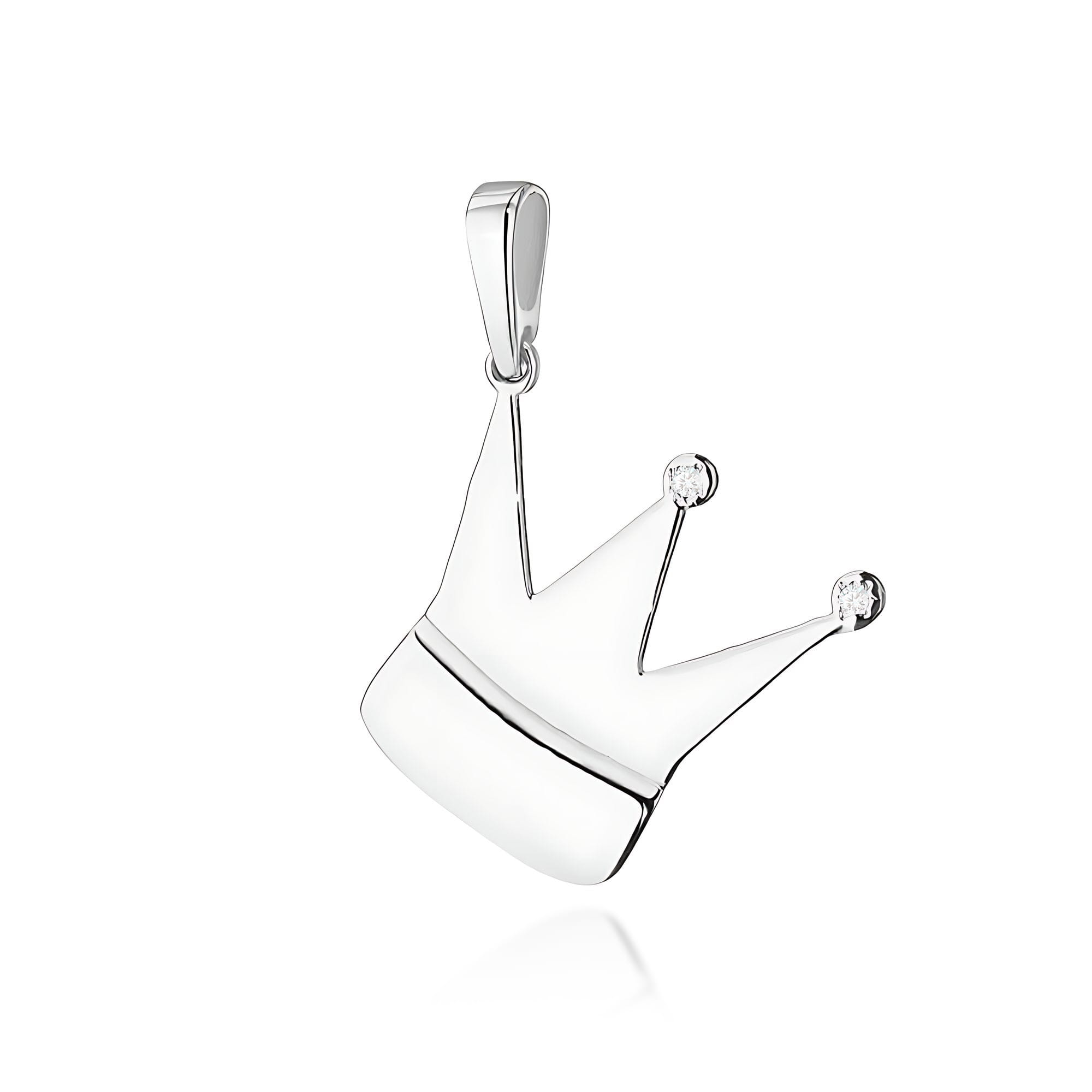 Zawieszka Z0502 z diamentami białe złoto
