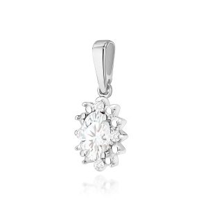 Zawieszka Z0513 Diament laboratoryjny 0,25ct białe złoto