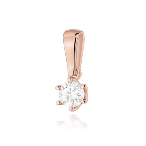 Zawieszka Z0575 Diament 0,30ct różowe złoto