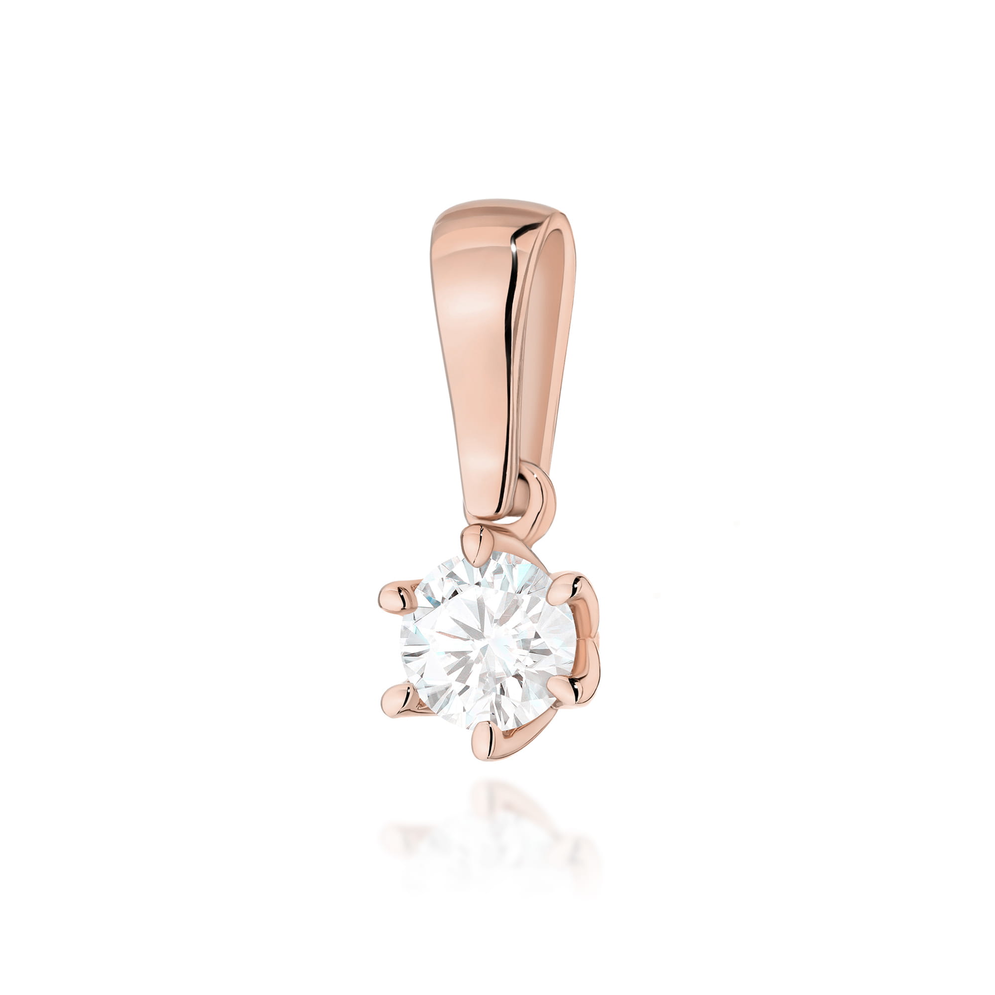 Zawieszka Z0575 Diament 0,30ct różowe złoto