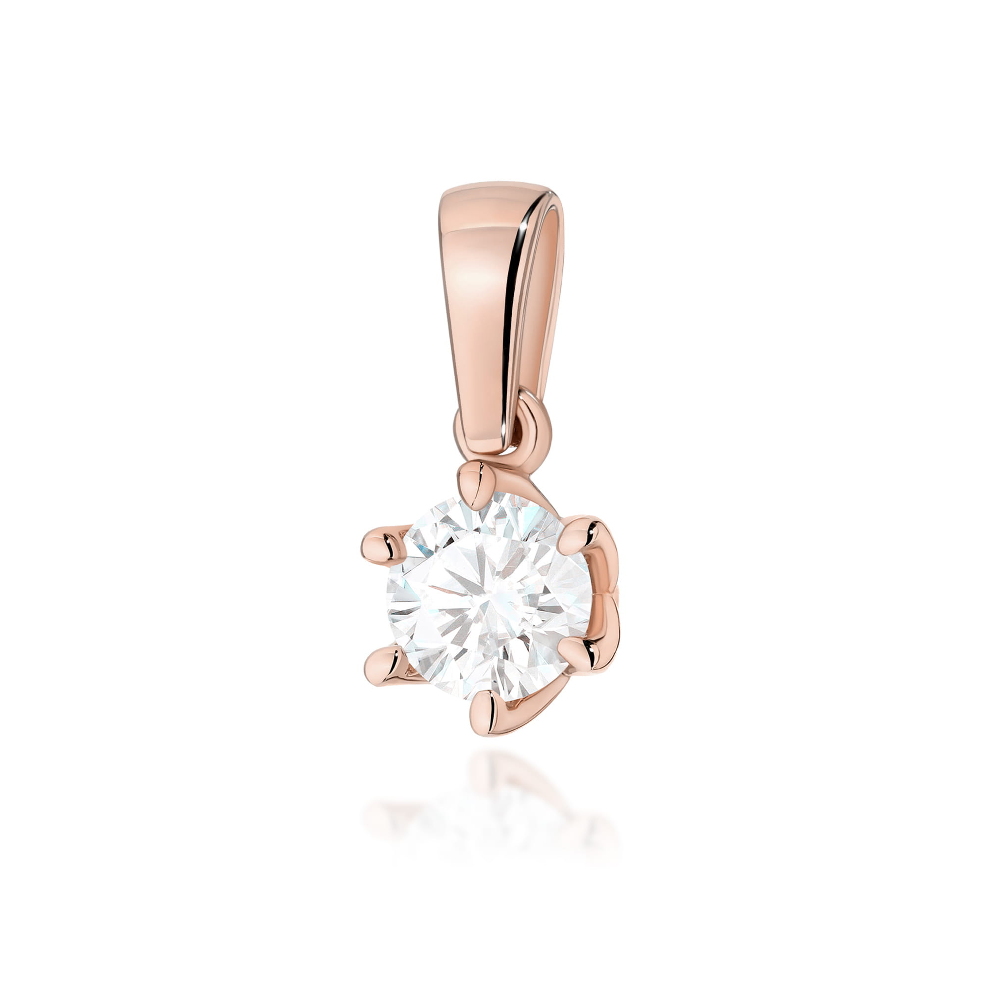 Zawieszka Z0575 Diament Laboratoryjny 0,50ct różowe złoto