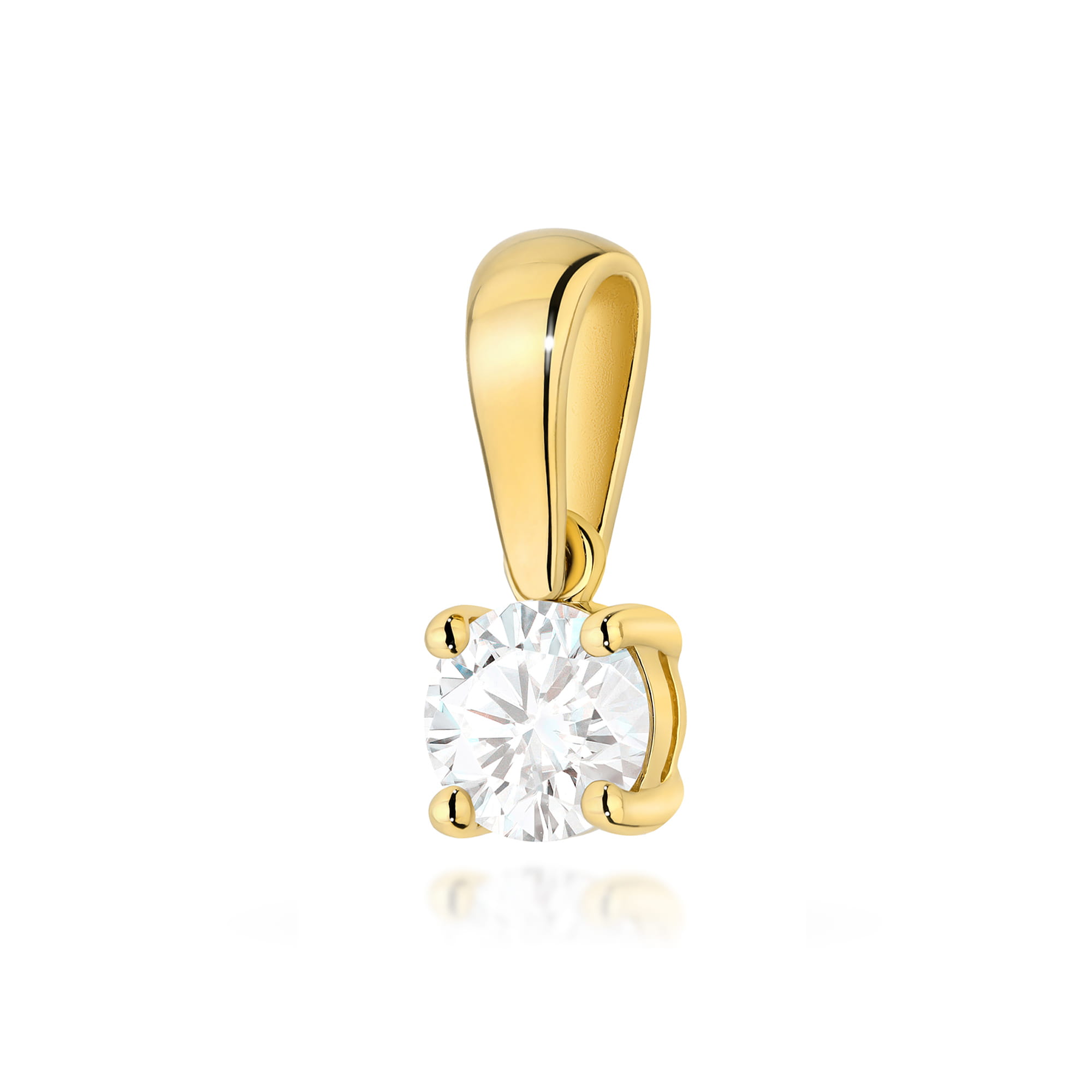 Zawieszka Z0576 Diament Laboratoryjny 0,30ct żółte złoto