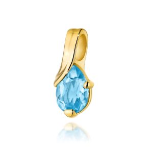 Zawieszka Z0578 Topaz Swiss 0,90ct żółte złoto